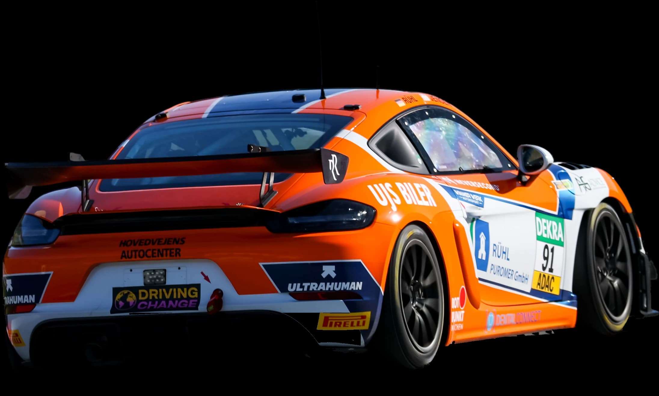 Porsche 718 Cayman GT4 RS Clubsport #91, rear view