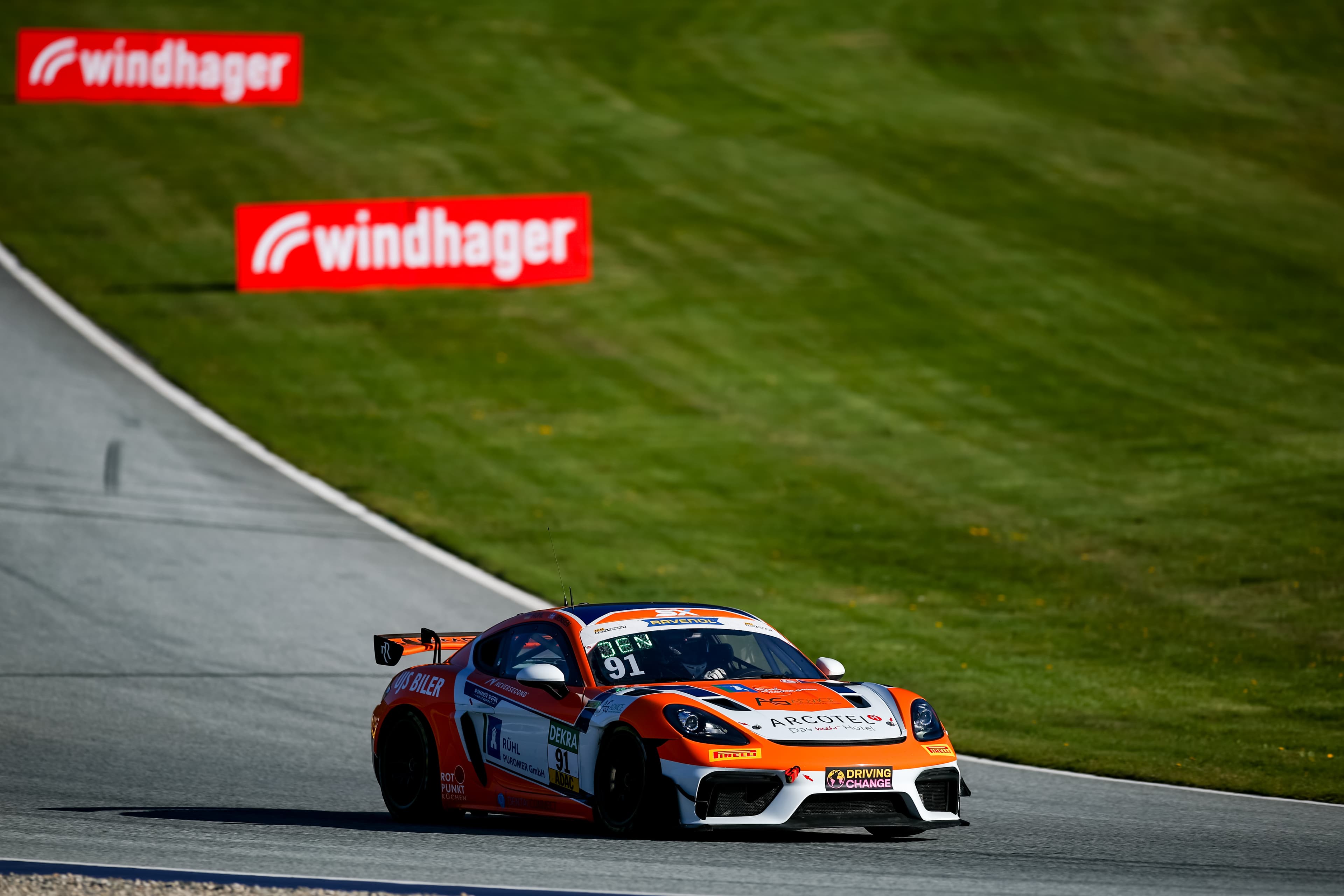 The #91 Porsche through the Red Bull Ring esses, 2026